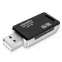 Кардрідер (Card Reader) OTG Siyoteam SY-368 microSD / SD / MMC для USB Black-White