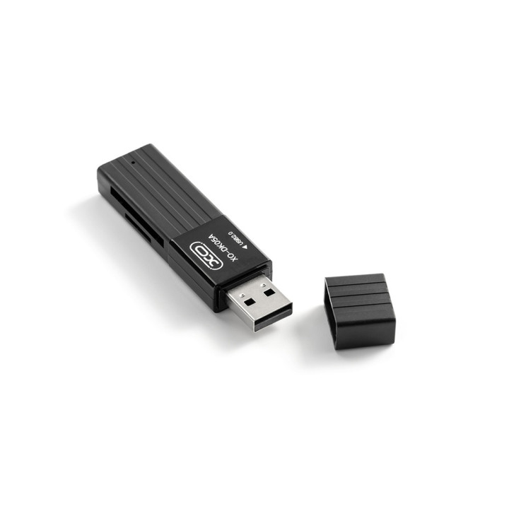 USB Кардридер XO DK05A (2 in 1 / USB 2.0), Black