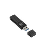 USB Кардридер XO DK05B (2 in 1 / USB 3.0), Black