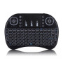 Безпровідна міні клавіатура з тачпадом Air Mouse I8 з підсвіткою (англійсько-російська розкладка), Black