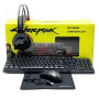 Игровой комплект 4 в 1 Cyberpunk CP-009 (клавиатура + мышка + наушники + коврик), Black