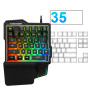 Ігровий комплект 3-in-1 G101 (клавіатура+мишка M3+ перехідник) з підсвічуванням для Android, Black
