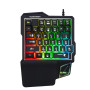 Игровой комплект 3-in-1 G101 (клавиатура+мышка M3+ переходник) с подсветкой для Android, Black