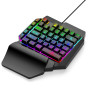 Дротова ігрова клавіатура K12X з RGB - підсвічуванням 39 клавіш, Black