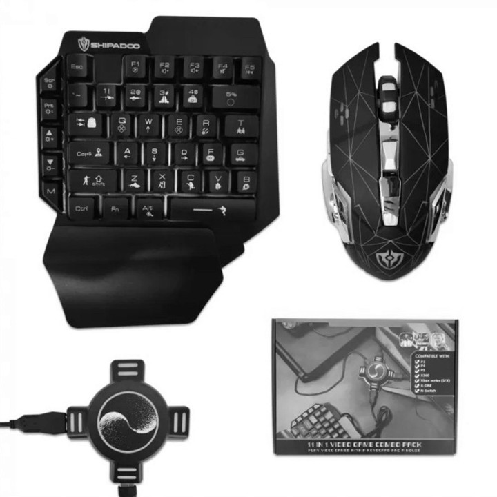 Набор игровой Game Converter Mix Pro (клавиатура, мышка, адаптер), Black