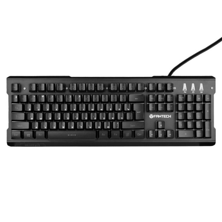 Провідна ігрова USB клавіатура Fantech K612 Soldier з підсвіткою, Black