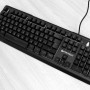 Провідна ігрова USB клавіатура Fantech K612 Soldier з підсвіткою, Black