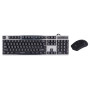Провідна ігрова клавіатура і мишка Fantech Major KX-302s з підсвіткою 8000 DPI, Black