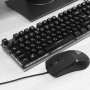 Провідна ігрова клавіатура і мишка Fantech Major KX-302s з підсвіткою 8000 DPI, Black