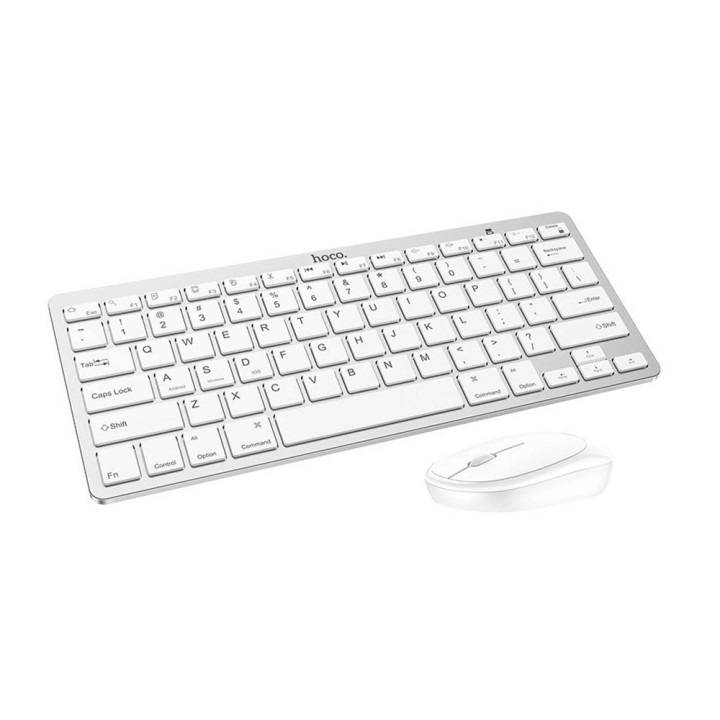 Беспроводная Bluetooth клавиатура + мышь Hoco DI05, White