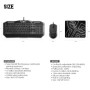 Провідна ігрова клавіатура та мишка Fantech P31 з RGB підсвічуванням та килимком у комплекті, Black