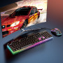 Проводная игровая клавиатура и мышка Hoco GM11 с подсветкой, Black