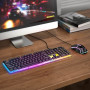 Проводная игровая клавиатура и мышка Hoco GM11 с подсветкой, Black