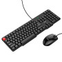 Комплект клавиатуры с мышкой Hoco GM16 1200 DPI, Black