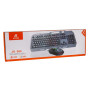 Проводная игровая клавиатура и мышка Jeqang JK-968 с подсветкой, Black