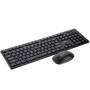 Беспроводная Bluetooth клавиатура с мышкой XO KB02 (наклейки на клавиатуру с украинской раскладкой в подарок), Black