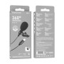 Мікрофон петличка Borofone BFK11 Lightning, 2m, Black