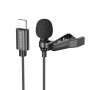 Мікрофон петличка Borofone BFK11 Lightning, 2m, Black