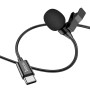 Микрофон петличка Hoco L14 Type-C, 2m, Black