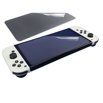 Противоударная гидрогелевая пленка Hydrogel Film для игровой приставки Nintendo Switch OLED (166.60*95.07), Transparent