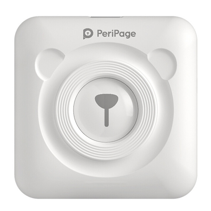 Портативний термопринтер PeriPage A6 для смартфонів і ПК, White