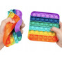 Іграшка-антистрес Pop it Квадрат для дорослих та дітей, різнобарвна 