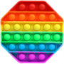 Игрушка-антистресс Pop it Восьмиугольник для взрослых и детей, разноцветная