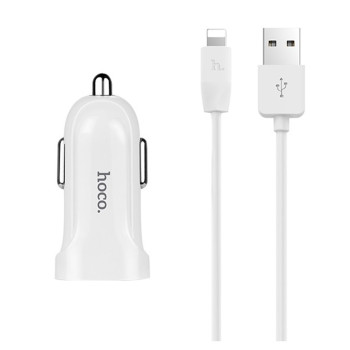 Автомобільний зарядний пристрій Hoco Z2 1.5A lightning White