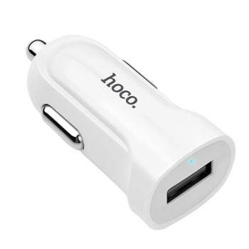 Автомобільний зарядний пристрій Hoco Z2 1.5A USB, White