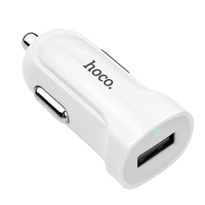 Автомобильное зарядное устройство Hoco Z2 1.5A USB, White