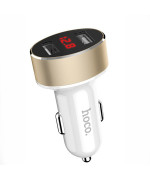 Автомобільний зарядний пристрій Hoco Z26 2.1A, 2 USB White