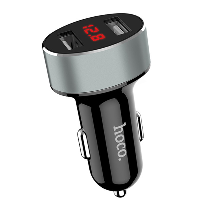 Автомобильное зарядное устройство Hoco Z26 2.1A, 2 USB Black