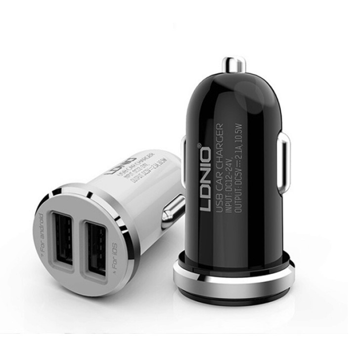Автомобільний зарядний пристрій LDNIO DL-C22 micro USB