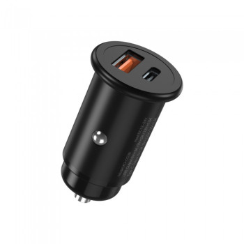 АЗП XO CC38 PD 20W + QC3.0 (1USB/1Type-C) (25pc) (чорний)