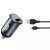 Автомобильное зарядное устройство для XO CC46 QC3.0 18W USB 3A cabel Type-C, Gray