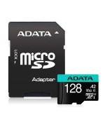 Карта памяти ADATA Premier Pro microSDXC V30 UHS-I U3 128GB 100Mb/s A2 Class10 с адаптером