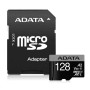 Карта пам'яті ADATA Premier Pro microSDXC V30 UHS-I U3 128GB 100Mb/s A2 Class10 з адаптером