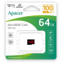 Карта пам'яті Apacer UHS-1 microSDXC 64Gb class 10, Black