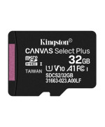 Карта пам`яті Kingston Canvas Select Plus microSDHC 32 GB Class 10 + адаптер, Black