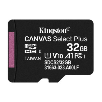 Карта памяти Kingston Canvas Select Plus microSDHC 32 GB Class 10 + адаптер, Black