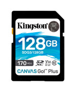 Карта пам'яті SDXC Kingston Canvas Go Plus 128Gb (UHS-1 U3) V30 (170Mb/S), Class 10