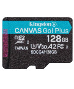 Карта памяти microSDXC Kingston Canvas Go Plus A2 V30 128Gb  (UHS-1 U3) (R-200Mb/s)