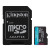 Карта памяти microSDXC Kingston Canvas Go Plus A2 V30 64Gb (UHS-1 U3) (R-200Mb/s) + Adapter SD