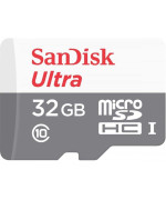 Карта памяти microSDHC 32GB SanDisk Ultra (100 Mb/S) (Class 10) (UHS-1), White-Silver