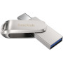 USB-флешка SanDisk Ultra Dual Luxe (USB 3.1, Type-C 64GB,150 Mb/s), Silver