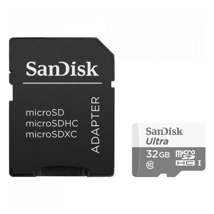 Карта пам`яті SanDisk Ultra MicroSDHC 32 GB Class 10 + адаптер, Black