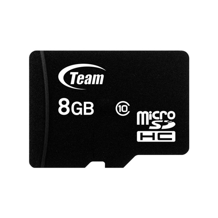 Карта памяти Team MicroSDHC 8 GB Class 10 + адаптер, Black