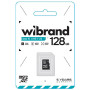 Карта памяти  Wibrand microSDXC UHS-1 U3 (adapter SD) 128Gb class 10, Black