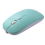 Беспроводная Bluetooth мышка BT5.2 / 2.4G 1200DPI с LED подсветкой и тихими кнопками мятный