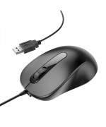 USB Мишка Borofone BG4 (1000DPI/1.5m), Black